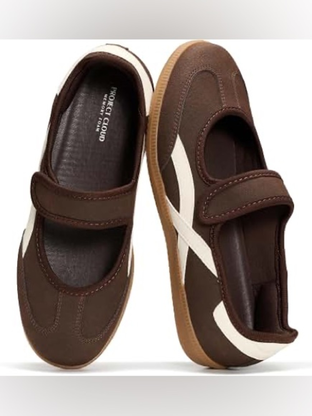 Project Cloud "Spring" Mary Jane Sneakers in Chocolate Brown Size 9